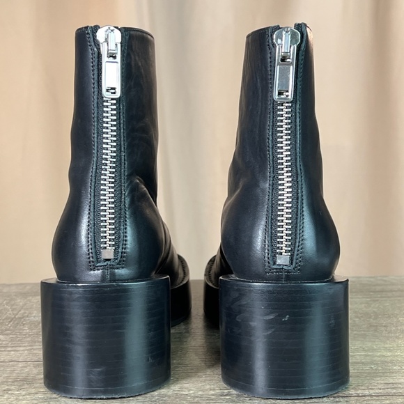 MM6 MAISON MARTIN MARGIELA Black Décolleté Platform Heel Bootie Size 38 - Picture 13 of 17